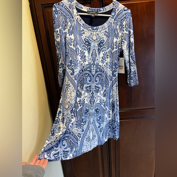 Karen Kane NWT 3/4 Length Sleeve T-Shirt Dress - S - Picture 5 of 8